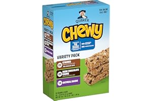Quaker Chewy Granola Bars, 3 Flavor Back-to-School Variety Pack, 58 Count