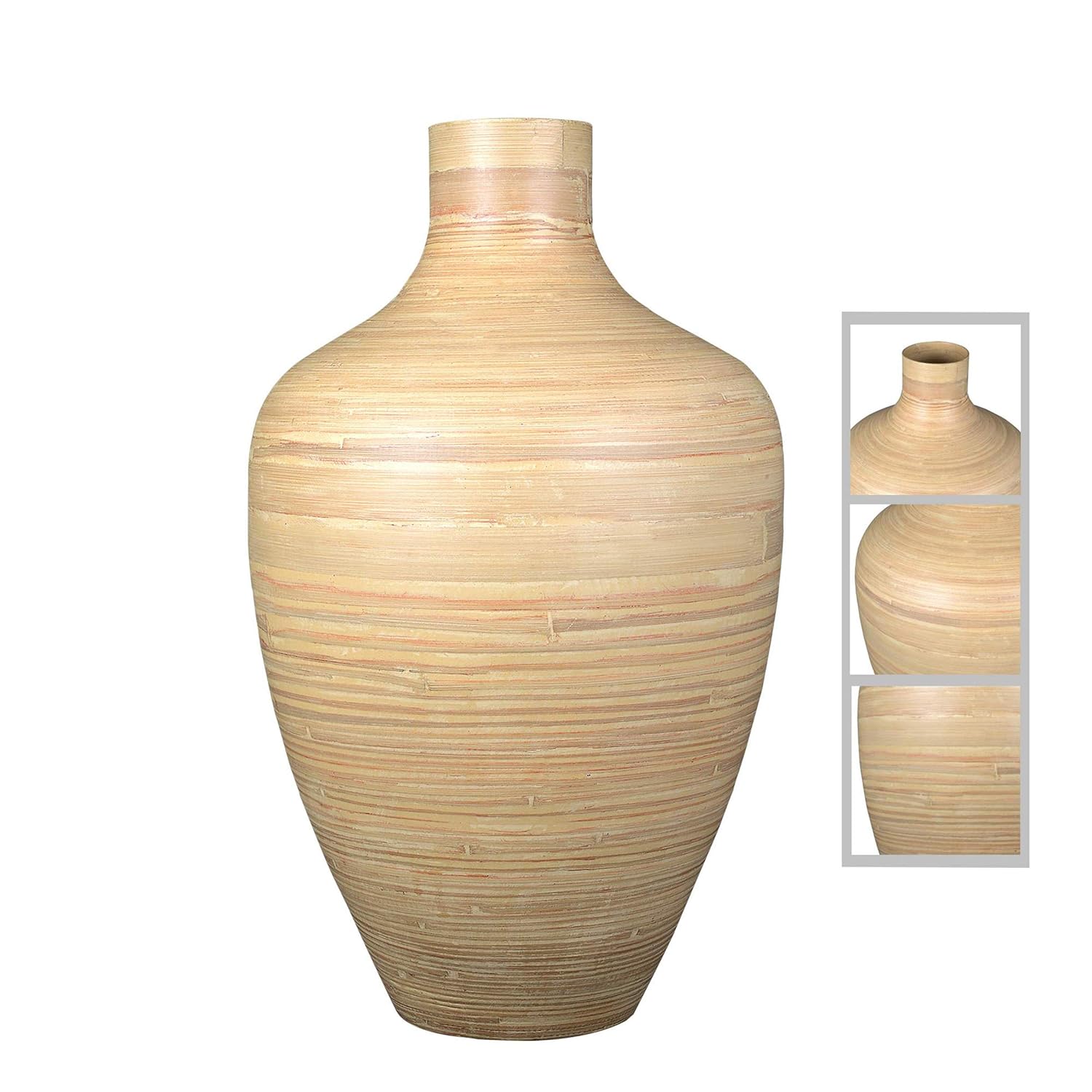 Buy Villacera Handcrafted 20 Tall Natural Gourd Floor Vase For