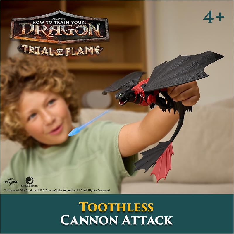 - Pack Batallas Abrasadoras: Figura Desdentao Trial of Flame con Cañón Explosivo y Figuras Vikingas de Cómo Entrenar a tu Dragón - Juguetes Niños 4 Años + - Regalo Niño 4 Años + — foto 3 de 8