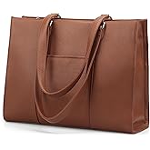 befen Genuine Leather Tote Bag for Women Work, Women's Leather Shoulder Bags Purses Satchel Handbags with Laptop Compartment