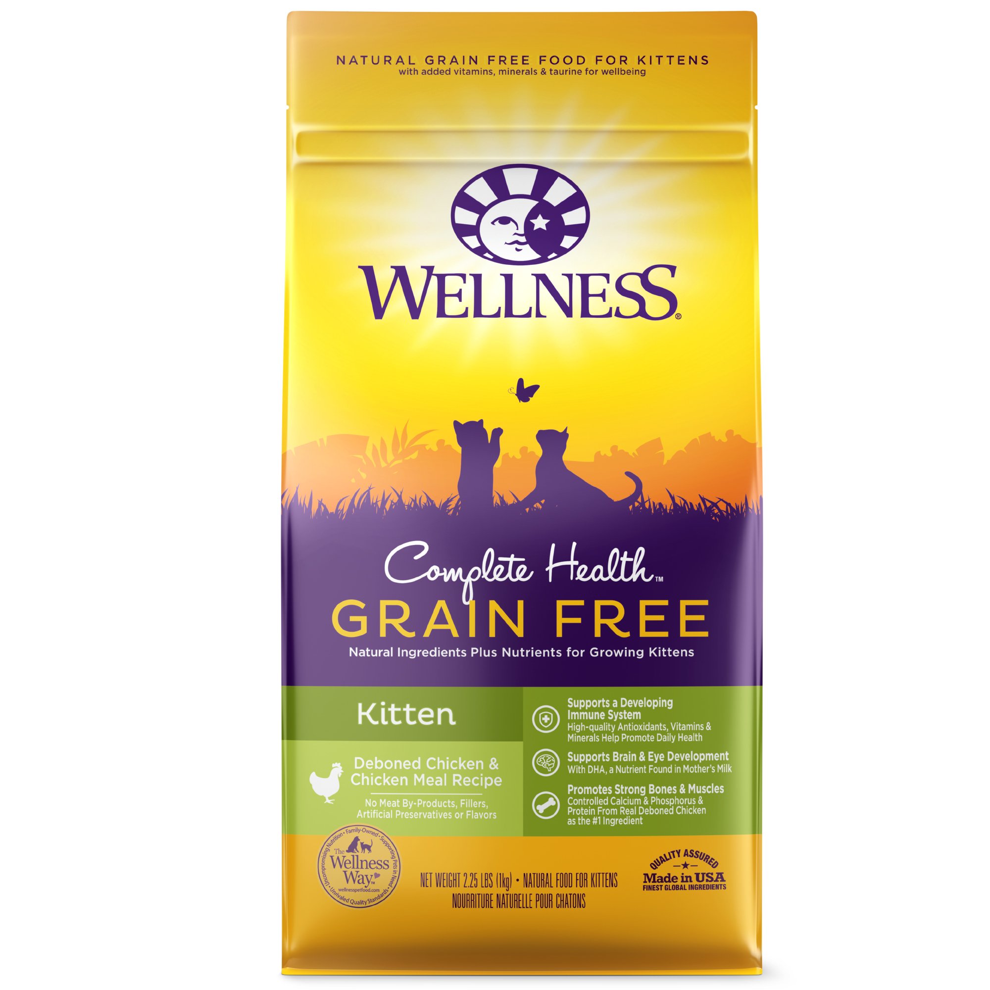 Wellness Complete Health Natural Grain Free Dry Cat Food, Kitten Health