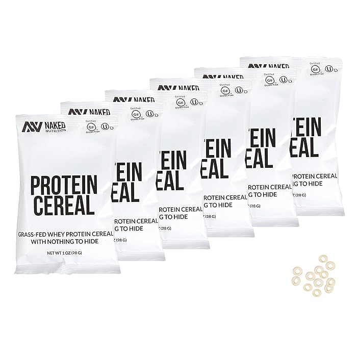 Buy High Protein Cereal, Made in the USA 6PACK, Only 2 Ingredients