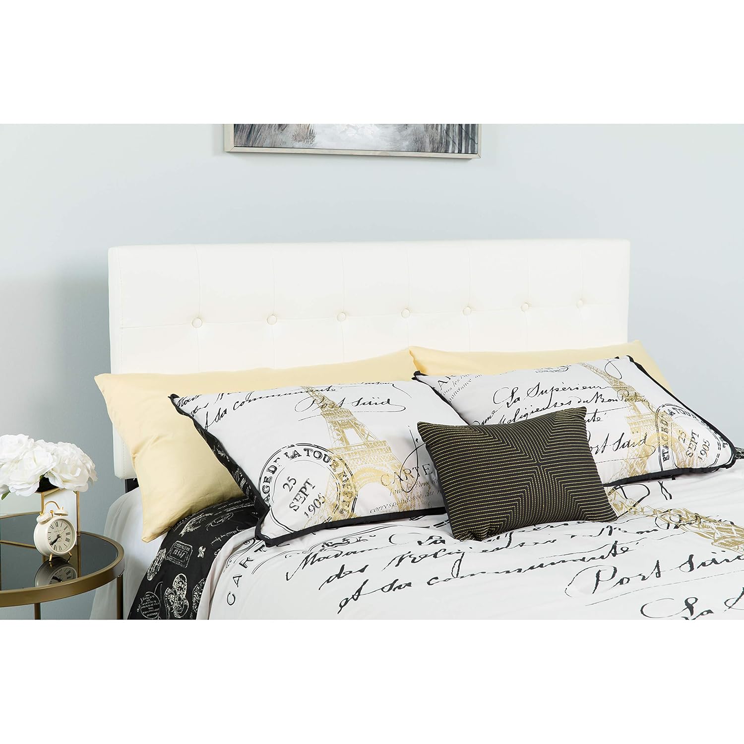 Best King White Tufted Headboard