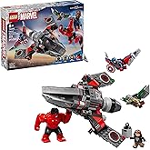LEGO Marvel Captain America vs. Red Hulk Battle Building Set - Avengers Toy for Kids - Birthday Gift for Boys and Girls Ages 