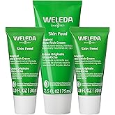 Weleda Skin Food Original Ultra-Rich Body Cream Trio, 3 Piece Set, 2.5 Fluid Ounce (Pack of 1), 1 Fluid Ounce (Pack of 2), Plant Rich Moisturizer and Lip Care with Chamomile and Calendula