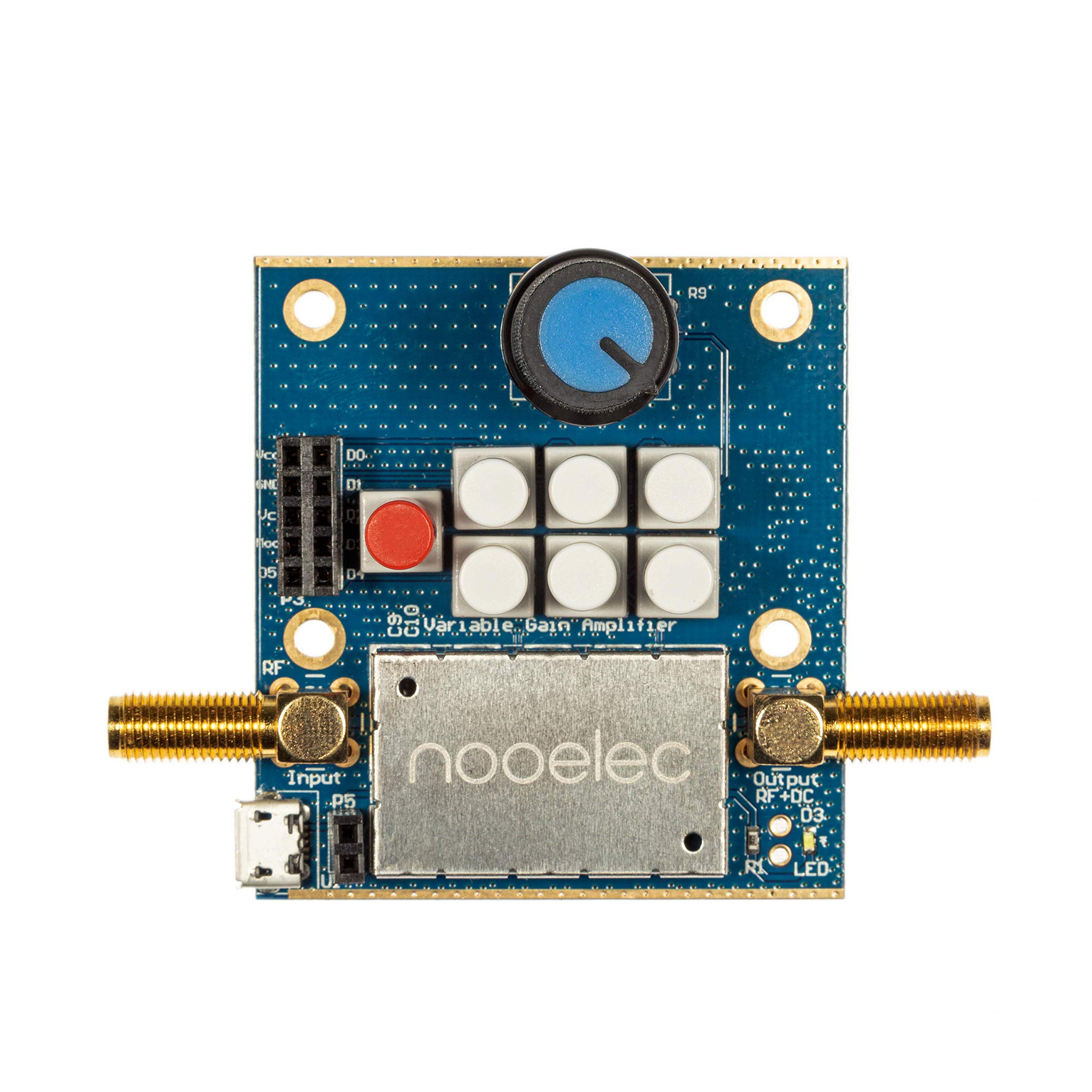 VeGA Barebones - Ultra Low-Noise Variable Gain Amplifier (VGA) Module for RF & Software Defined Radio (SDR). Highly Linear & Wideband 30MHz-4000MHz Frequency Capability w/Bias Tee & USB Power Options