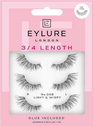 Eylure London 3/4 Length 008 Lashes with Glue Included