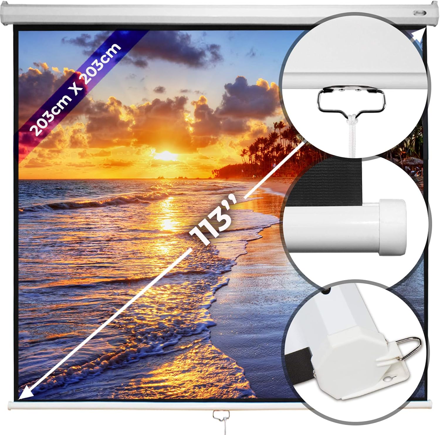 Jago Ecran De Projection 3x3cm Amazon Fr High Tech