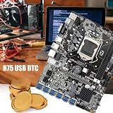 KVSERT B75 Motherboard 12 PCIE to USB CPU+Switch LGA1155 MSATA DDR3 Mining view 7