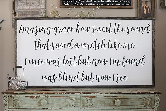 Amazon Com Amazing Grace How Sweet The Sound Wall Art Hand