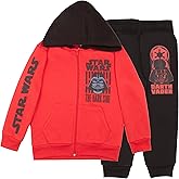 STAR WARS Boys Matching Sets Darth Vader Pullover Hoodie and Jogger Fleece Set for Boys 2 Piece Bundle