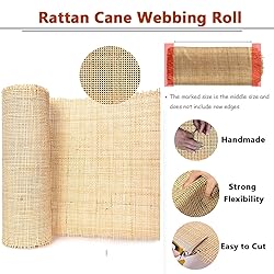 Rattan Cane Webbing Roll 5 Feet Open Mesh Pre Woven