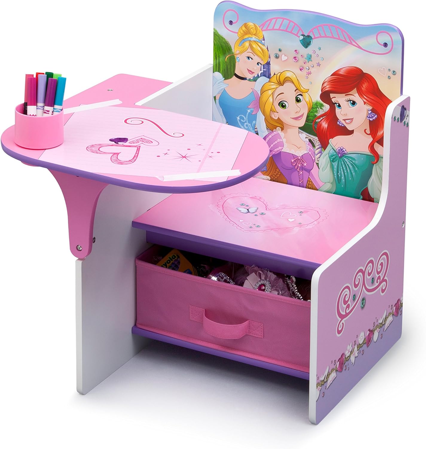 disney chair desk with storage bin