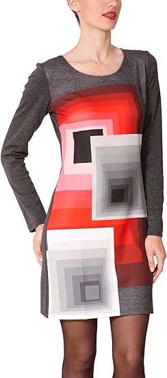 Amazon Co Jp L Xl Xxl Desigual デシグアル レディースワンピース Ymanga 37v2143 大きいサイズ レディース 43 グレー Xl 服 ファッション小物