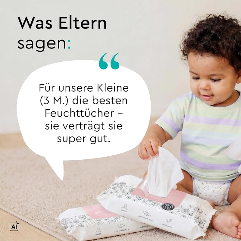 Feuchttücher mit Präbiotika, 150 Stück (10 x 15)