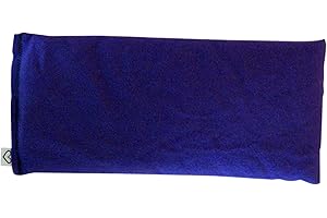 Peacegoods Unscented Eye Pillow - Made from Soft Cotton Flannel - Weighted filled with Flax Seed Microwavable - Yoga Massage Headache Sleep Made USA - purple