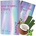 Gentle Teeth Whitening Strips - (28 Stripes) Bleaching Teeth Free of Peroxide for a Radiant Smile - Gentle Tooth whitening