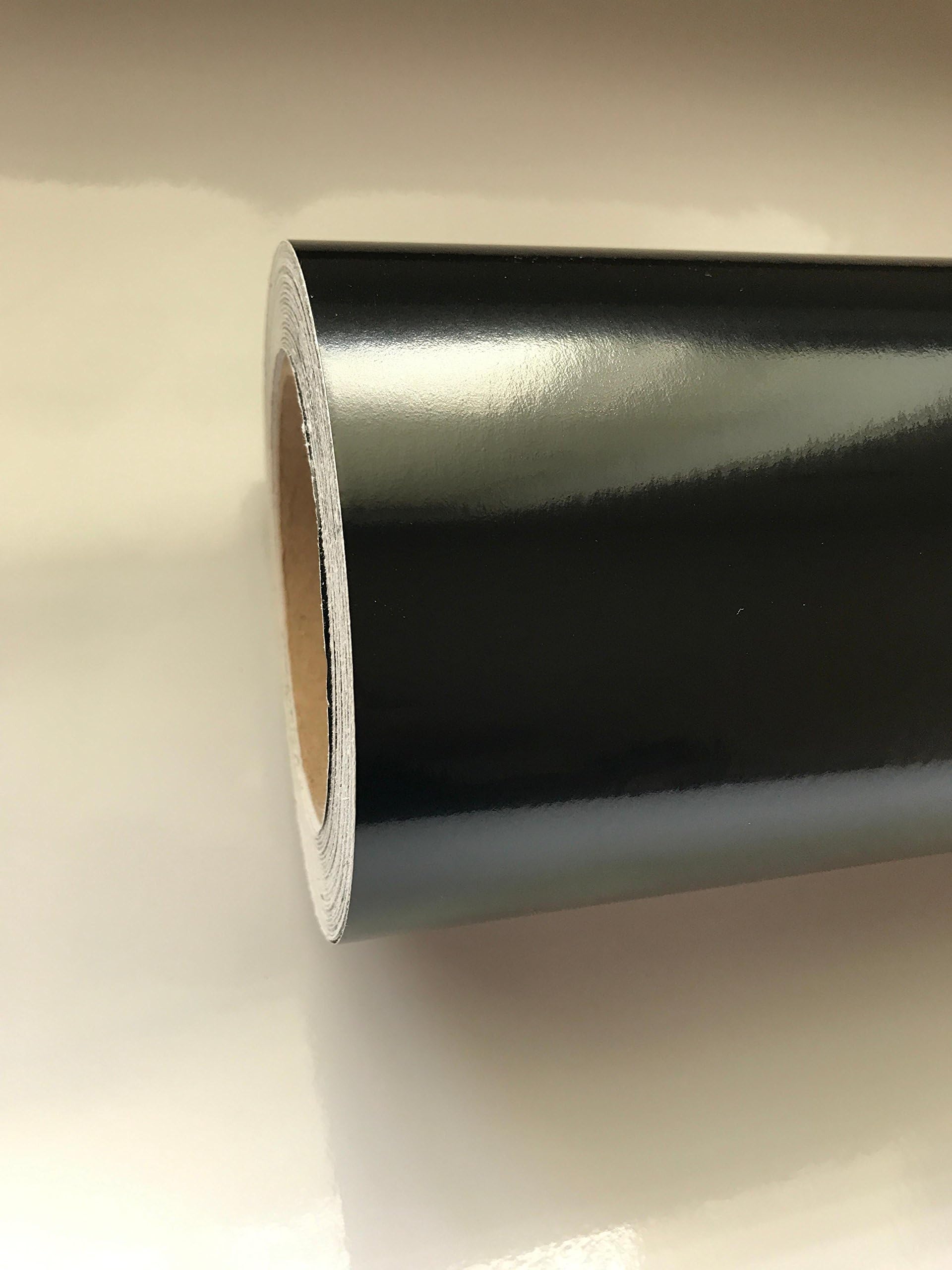 5m x 61cm Roll Black Gloss Self Adhesive Sign Vinyl sticky Back Plastic (5m X 610)