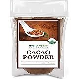 Healthworks Cacao Powder (16 Ounces / 1 Pound) | Cocoa Chocolate Substitute | Certified Organic | Sugar-Free, Keto, Vegan & N
