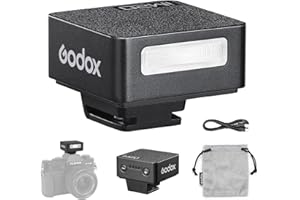 Godox iM20 Mini Flash for Camera with 470mAh Battery 440 Full-Power Flash 5 Levels Mini Flash Speedlite for Sony zve10 Sony zv1 Ricoh gr3 Canon Nikon Fuji Olympus Camera (iM20)