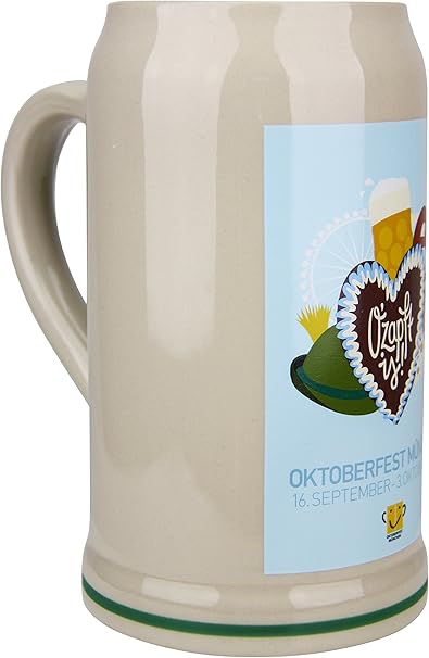 Amazon Co Jp 公式17オクトーバーフェストミュンヘンビールジョッキ1リットル ホーム キッチン