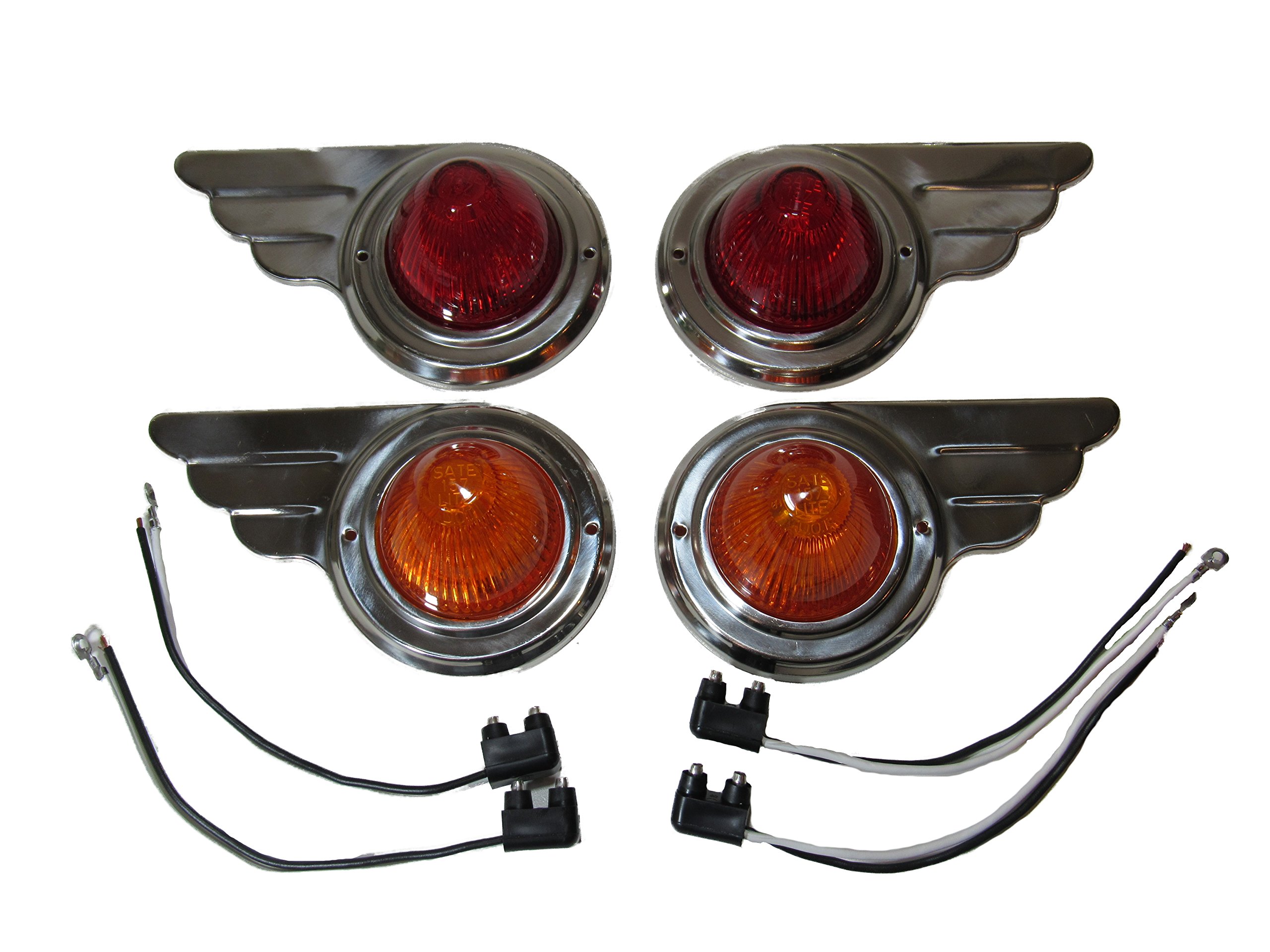 TCMA Wing Travel Trailer Side Marker Lights Deco Airstream Shasta