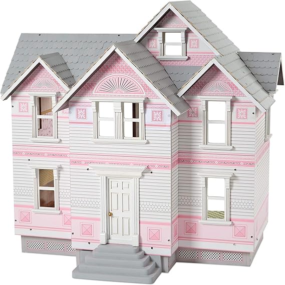 Melissa & Doug Victorian Dollhouse (Detailed Illustrations, Sturdy