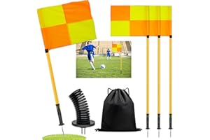 mayoken® 4.6FT Corner Flags, 9IN Spot Markers & Cone Markers for Soccer & Basketball – Agility Training Equipment with Carry Bag, Field & Court Accessories