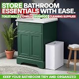 Unibos Freestanding Bathroom Storage Cabinet White Slimline Box view 2