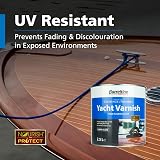 Barrettine Yacht Varnish Clear Gloss 1L Wood Varnish Interior Exterior UV view 5