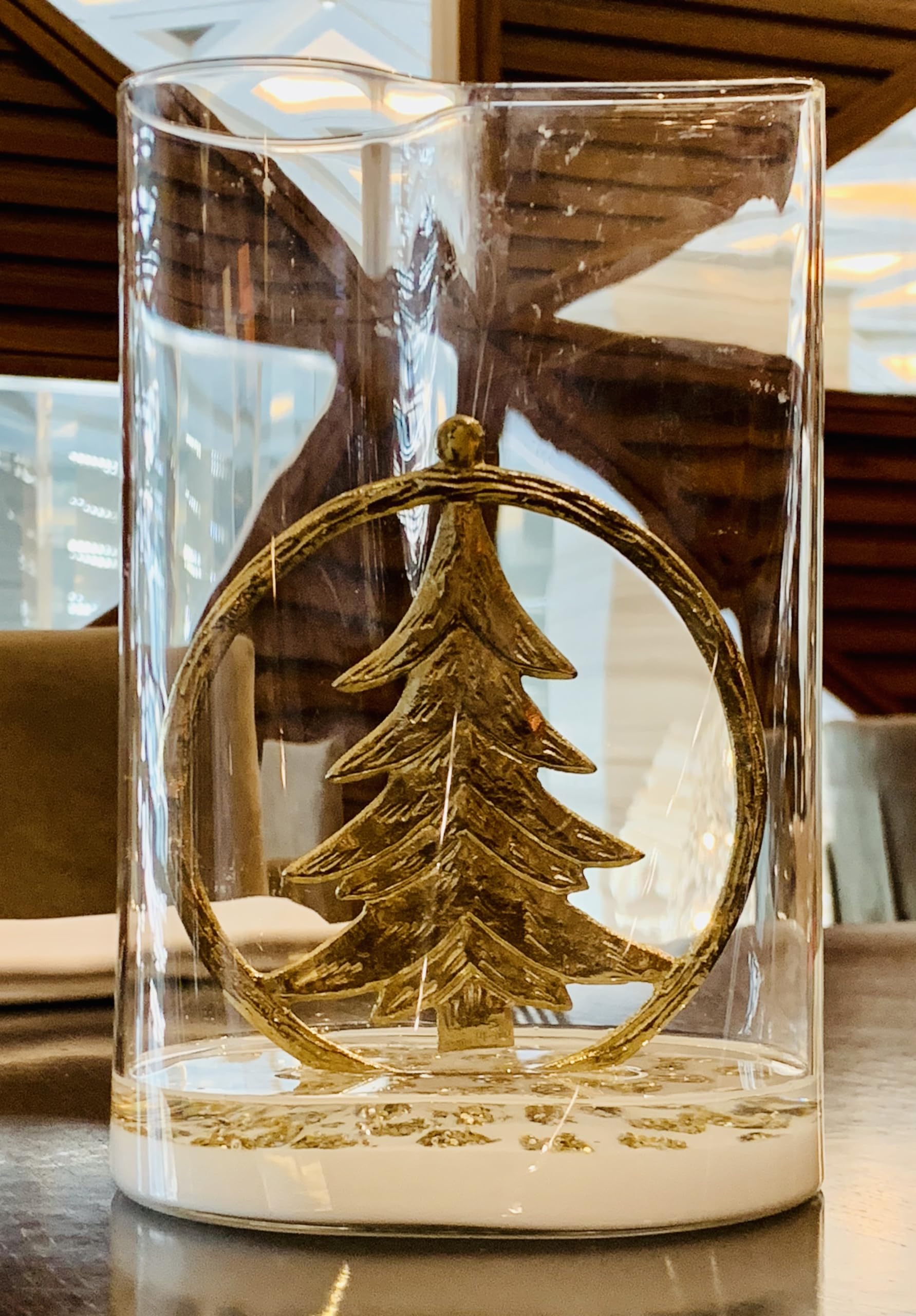 Floating Snowflake Christmas Decoration (Christmas Tree, Gold)