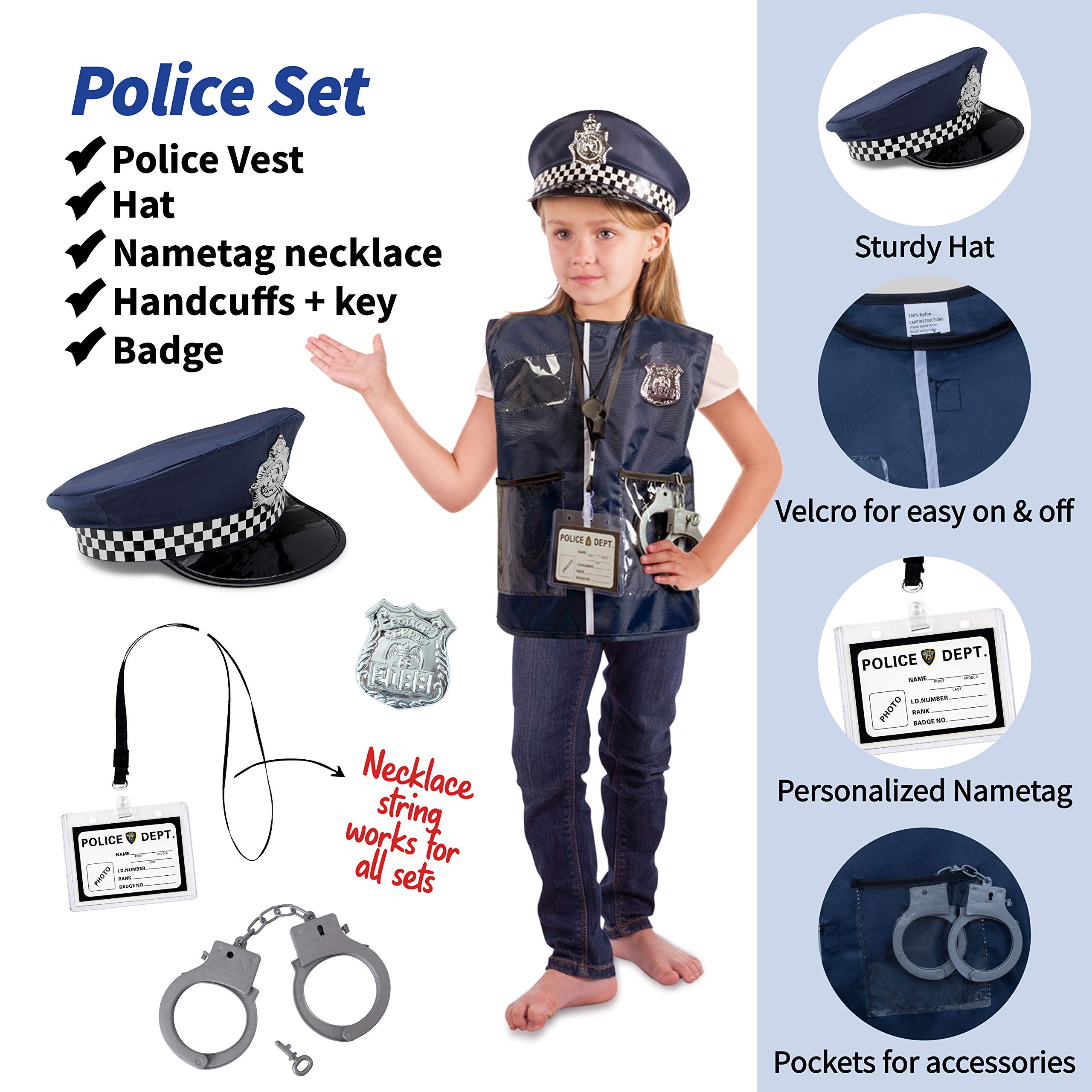 Born Toys Toddler Dress Up Clothes for Little Girls & Boys Ages 3-7, Pretend Play Toys