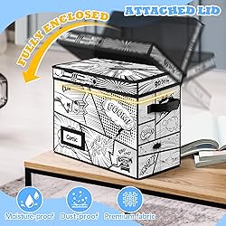 REDSHELL Comic Book Storage Box with Attached