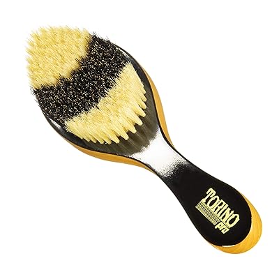 Torino Pro Medium Curve Brush By Brush King - #1640 - Patented Duet Collection- Different color on each side - Curved brush for 360 waves