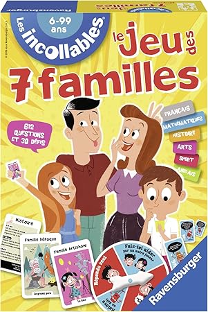 Ravensburger 26624 Le Jeu Des 7 Familles Des Incollables Francais French Board Games Amazon Canada