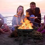 Yaheetech Outdoor Fire Pit Round 54 cm Steel Patio Heater Garden view 2