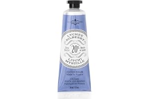 La Chatelaine 20% Shea Butter Hand Cream Travel Size, Organic Argan Oil, Moisturizing, Nourishing, Repairing, Extra-Rich Hand Lotion, Made in France, Paraben Free, 1 oz / 30ml (Lychee Bilberry)