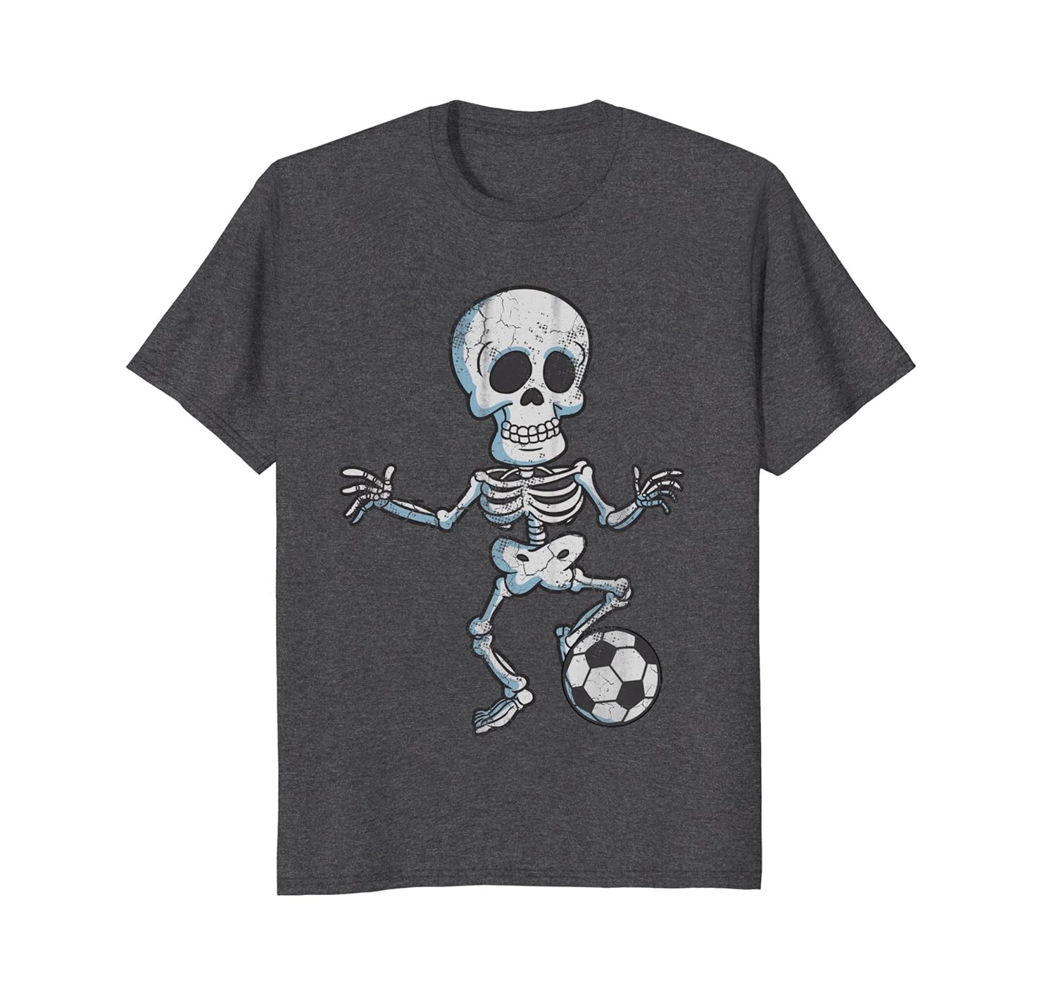 Halloween T-Shirt Soccer Skeleton Shirt-ANZ