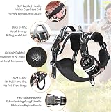 HEELE No Pull Dog Harness XL Floral-Black Front Back Clips Reflective Padding view 4