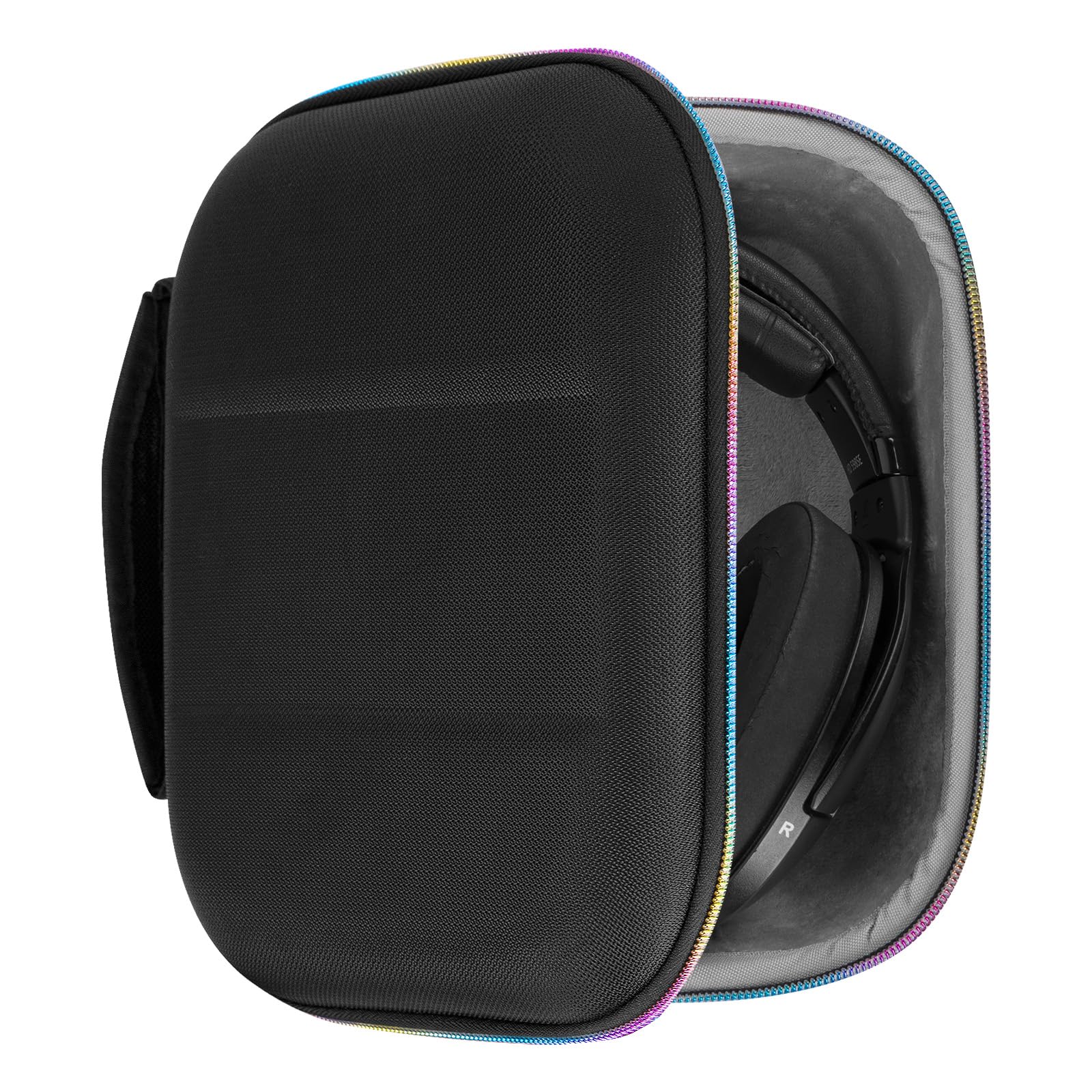 Geekria Shield Headphones Case Compatible with Sennheiser HD400PRO, HD560S, HD598, HD 599SE, HD280PRO, HD 600, Replacement Hard Shell Travel Carrying Bag with Cable Storage (RGB)