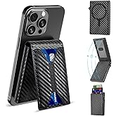 Perfitek for MagSafe Wallet for Men/Women, Magnetic Wallet for iPhone, 8-Card RFID Blocking Cash Credit Card Holder, Mag-safe Wallet for iPhone 17 16/15/14/13/12 Series (Black)