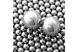 LISHINE 1200Pcs 3/8'' Slingshot Ammo Ball 9mm Precision Steel Bearing Balls Scout Slingshot Ball for Hunting