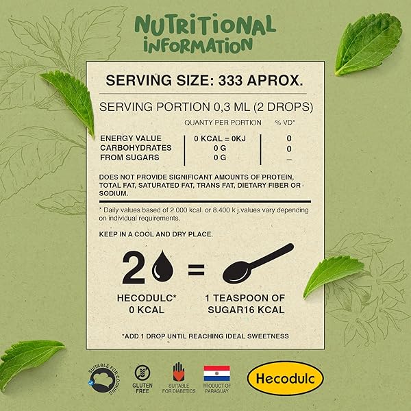LIQUID STEVIA + SUCRALOSE SWEETENER, CALORIE-FREE, KETO & DIABETIC FRIENDLY, SUGAR SUBSTITUTE, SUITABLE FOR DRINKS AND BAKING, NATURAL FLAVOR
