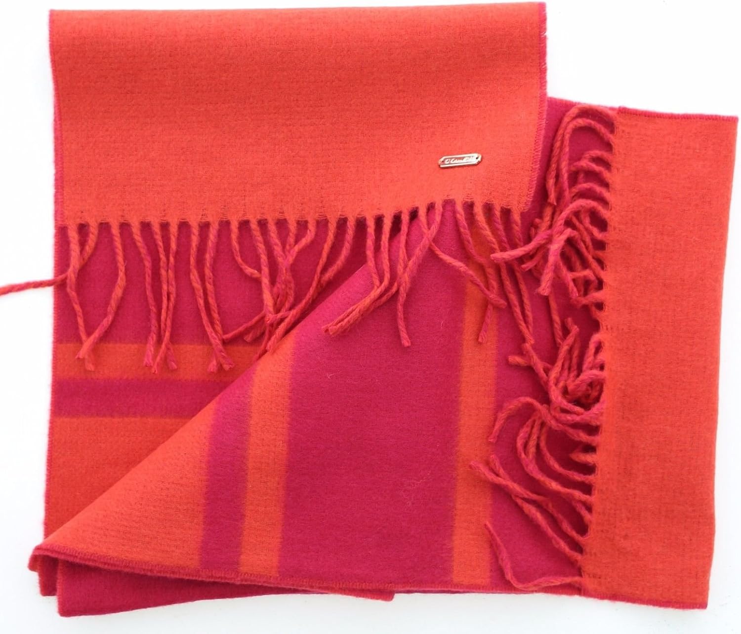 Coach Authentic Women's Wool Cashmere Reversible Blanket Scarf F83829