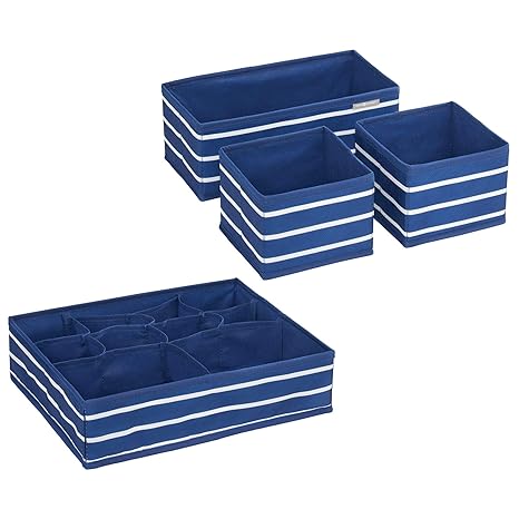 Interdesign Fabric Storage Organizers With Compartments For