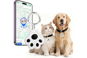 VVYL Pet GPS Tracker for Dog and Cat: Dogs and Cats Small Tracking Tag for Android and iOS with No Subscription No Fee - Smart Pets Trackers Waterproof Dustproof Extra Long Usage Life of 180 Days
