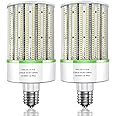 TJBB 2 Pack 150W E39 Large Mogul Base LED Bulb, LED Corn Cob Light Bulb 21,000 Lumens 6000K Cold White, 800W MH/HPS Replace for Garage Warehouse High Bay Parking Lot Lighting