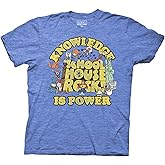 Ripple Junction Schoolhouse Rock Men's Short Sleeve T-Shirt Knowledge is Power Retro Vintage Nostalgia Officially Licensed