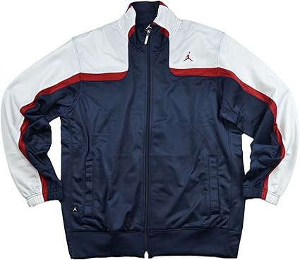red white and blue jordan jacket