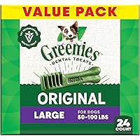 GREENIES Dog Treats Original Large Natural Dental Care, (24 Treats) 36oz. Pack